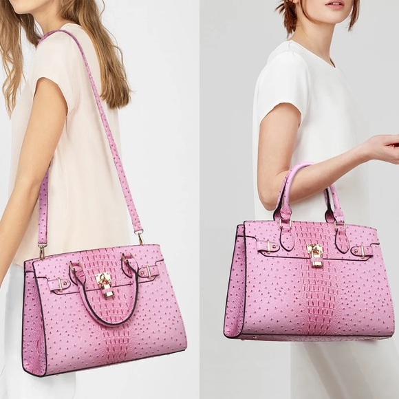 🆕 Dasein pink croc bag - Picture 3 of 3